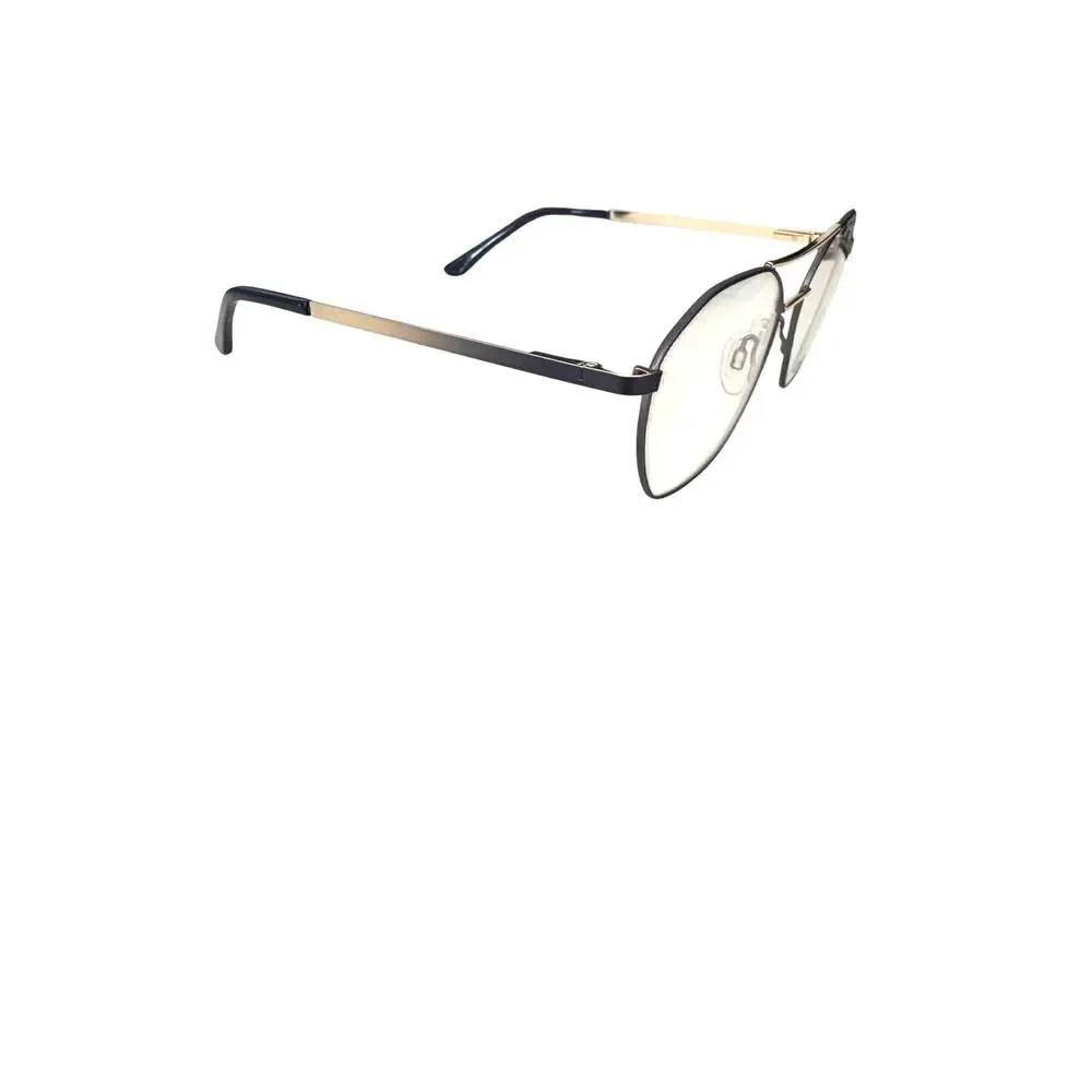 NEW Exces 3179 blue and gold double bag pilot Eyeglasses